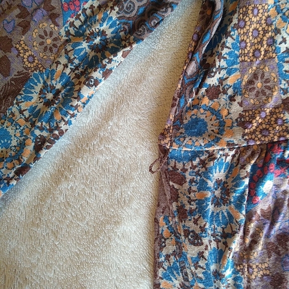 Espirit Brown Patterned Boho Dress size M - Picture 7 of 7